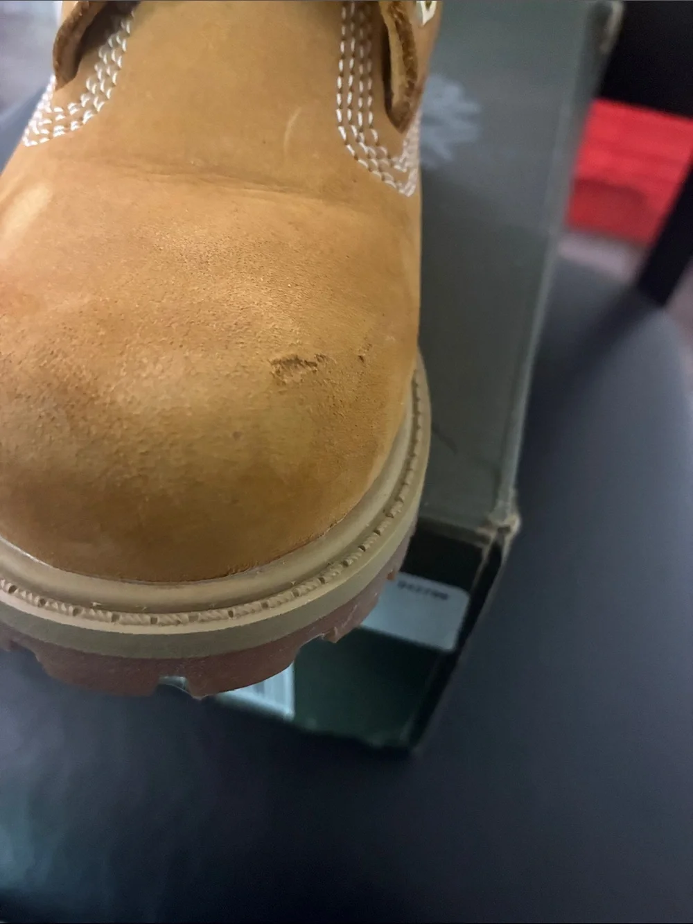 Timberland Kids Wheat/Tan Nubuck Lace-Up Boots